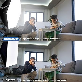 Amazon | GEEKOTO ソフトボックス写真照明キット
